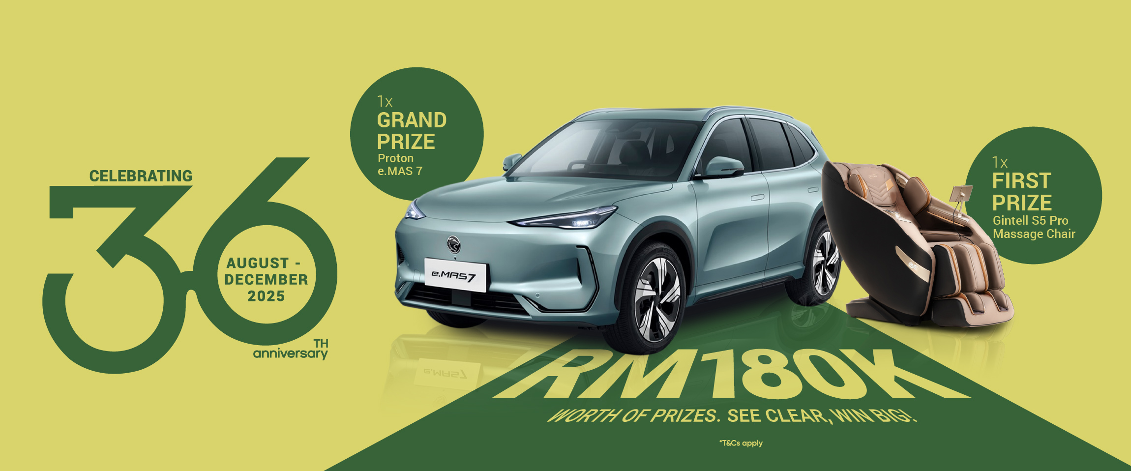 RM180K WORTH OF PRIZES. SEE CLEAR, WIN BIG! 