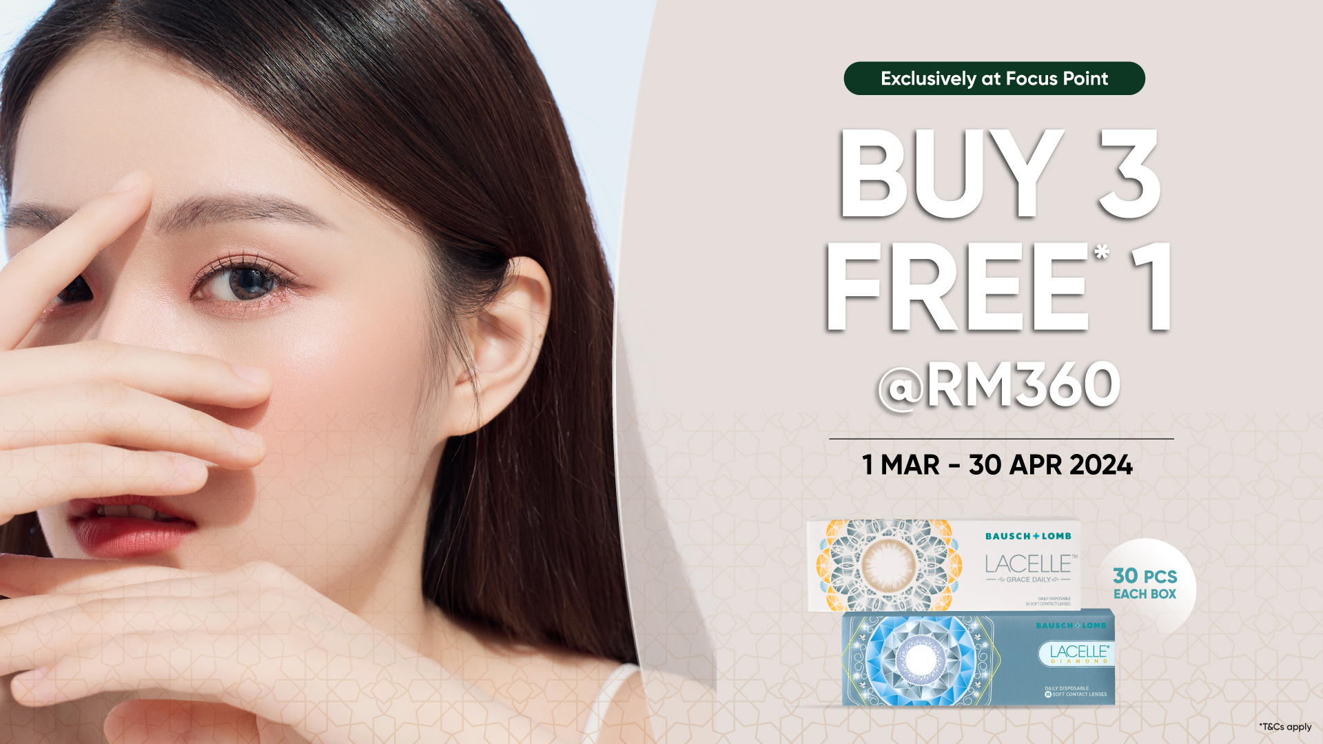 Lacelle Grace Buy 3 Free 1 @ RM360