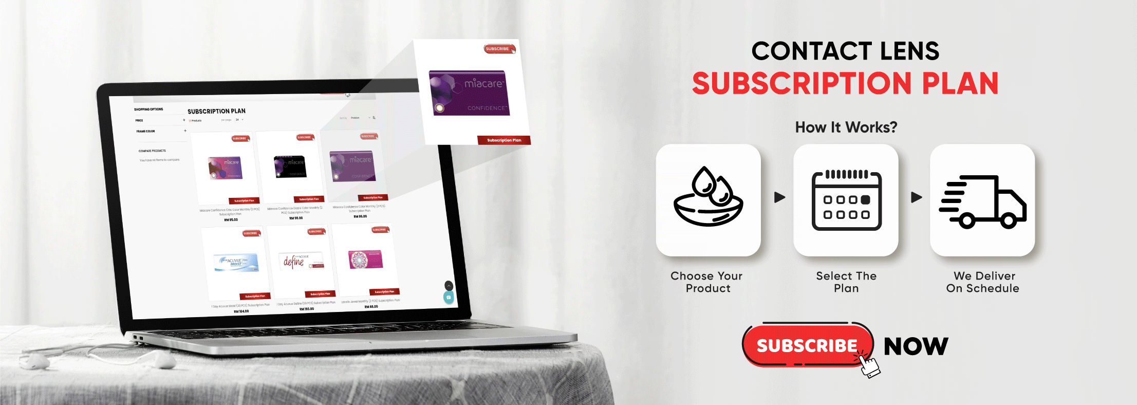 Subscription Plan Contact Lenses