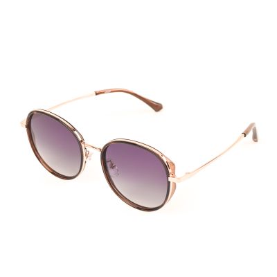 WHOOSH ODP28119 C6 Brown Round Sunglasses