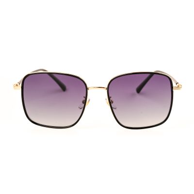 WHOOSH ODP28226 C11 Black/ Gold Square Sunglasses