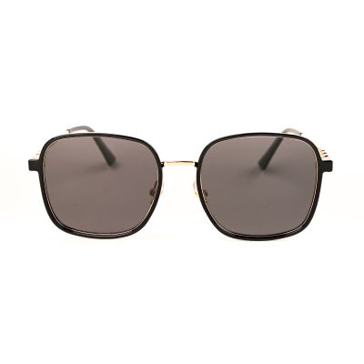 WHOOSH ODP28121 C1 Shinny Black/ Gold Square Sunglasses