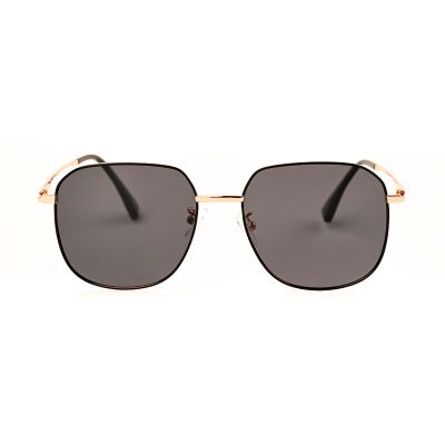 WHOOSH ODP29063 C4 Black/ Gold Square Sunglasses