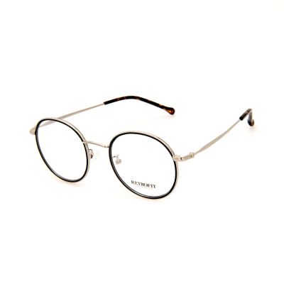 RETROFIT WFIH1032 C45 Black/Gold Round Eyeglasses