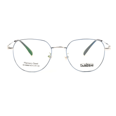 TANOSHI HE23000-TS C1 Blue Memory Steel Eyeglasses