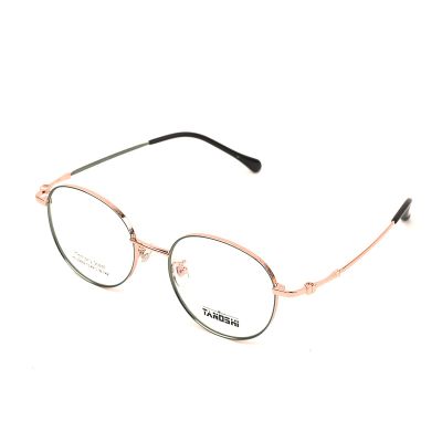 TANOSHI HE23002-TS C2 Classic Gold Memory Steel Eyeglasses