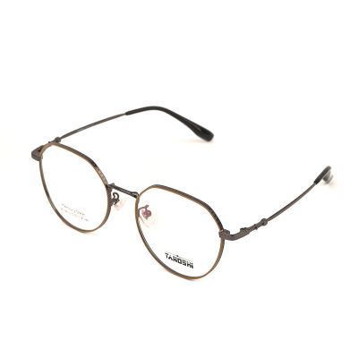 TANOSHI HE23012-TS C1 Light Honey Brown Memory Steel Eyeglasses