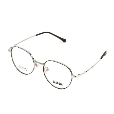 TANOSHI HE23006-TS C3 Silver/ Black Memory Steel Eyeglasses