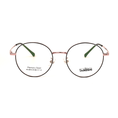 TANOSHI HE23015-TS C1 Diamond Gold Memory Steel Eyeglasses
