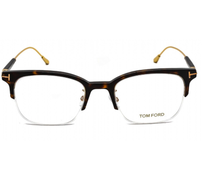 TOM FORD FT5645D 052 Shiny Dark Havana Eyeglasses