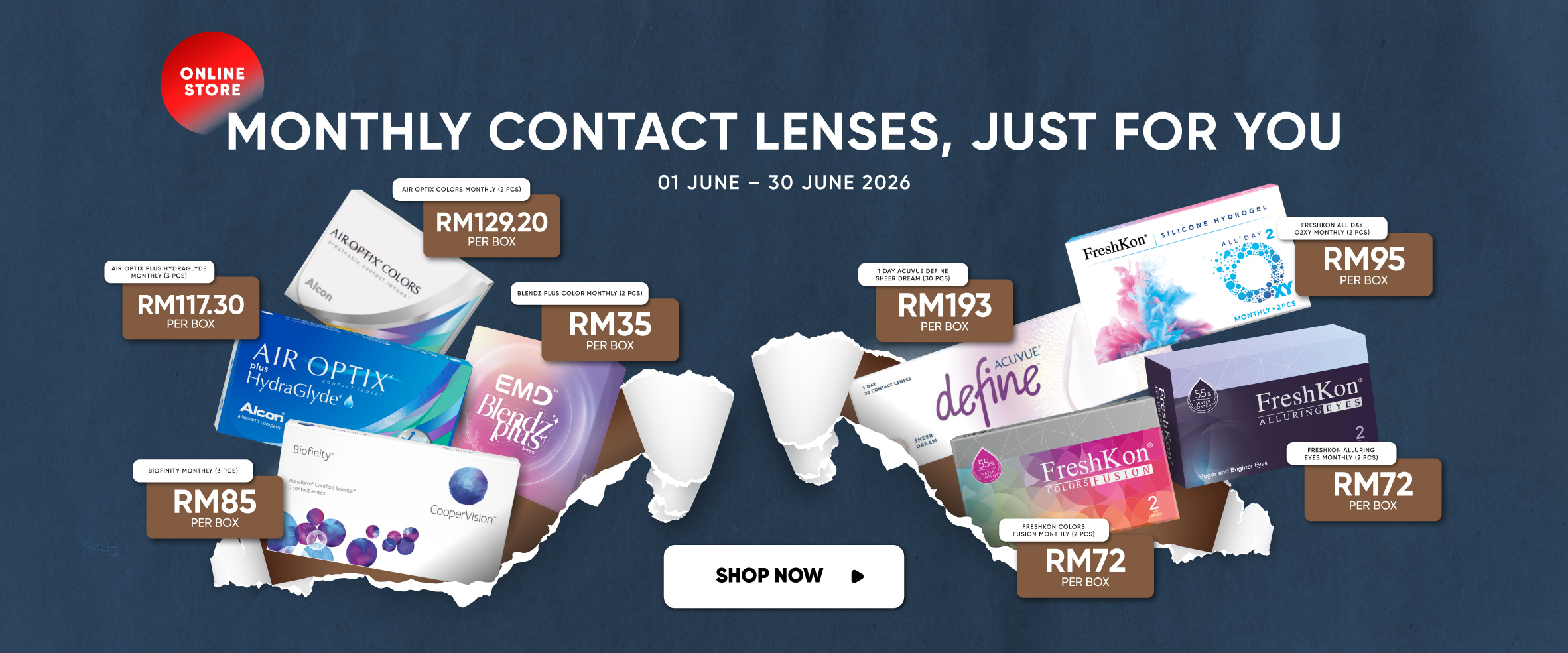 Online-monthly contact lens-june